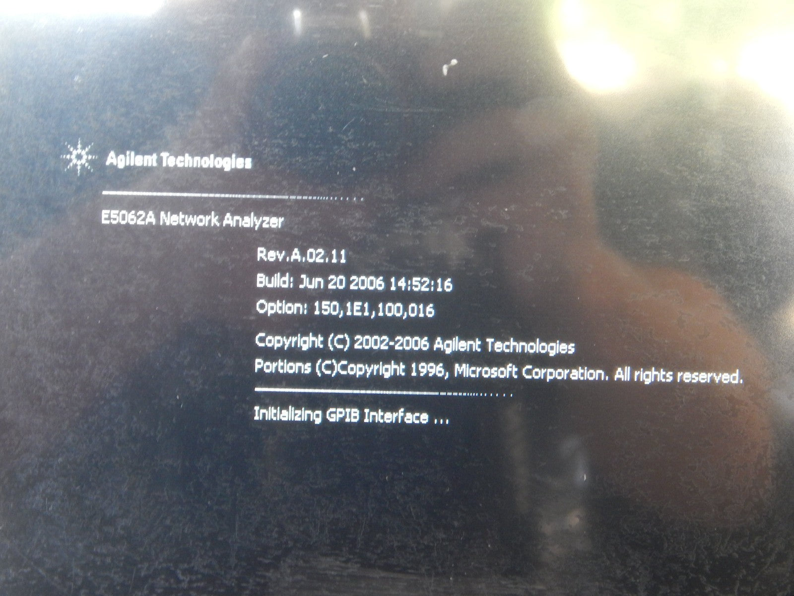 Agilent E5062A 3GHz Network Analyzer Opt. 016, 100, 150 & 1E1, NIST, 3mth wrnty Agilent E5062A 3GHz Network Analyzer Opt. 016, 100, 150 & 1E1, NIST, 3mth wrnty